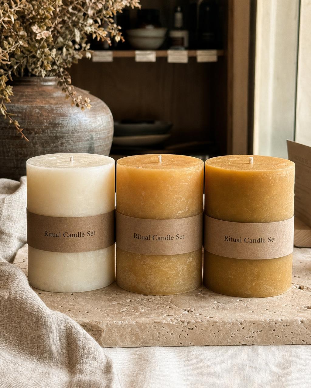 Ritual Candle Set of Three