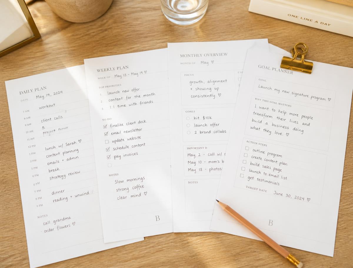 Ritual Planner Pages